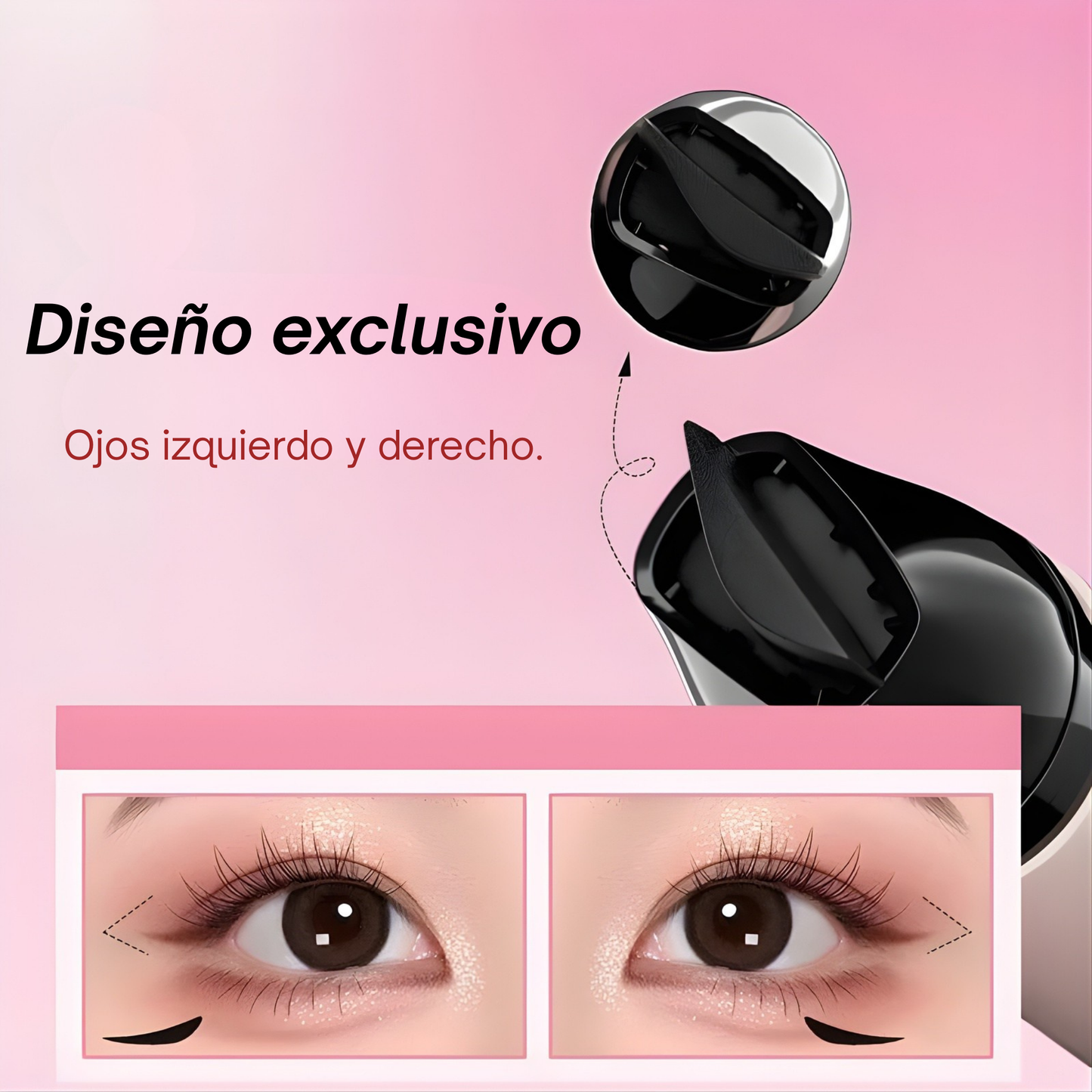 Delineador 2x1 de ojos giratorio con sello integrado